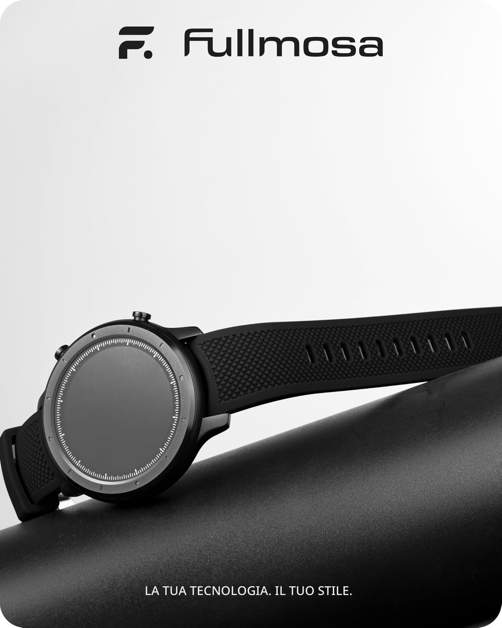 Fullmosa Cinturino 22mm 20mm 24mm per Orologio, Cinturini Silicone Curvo Cinturino Sportivo Compatibile con Samsung Galaxy Watch 7/6/5/4 40mm 44mm, Garmin Forerunner 945/935