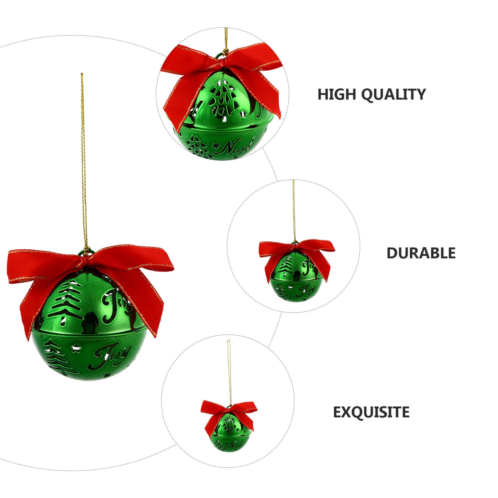 Cabilock 12pezzi Campane Di Natale Da Appendere Forma Di Campanella Ornamento Natalizio Da Appendere All Albero Di Natale Decorazione Da Per Casa