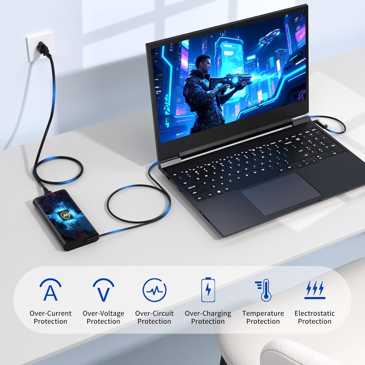 Slim 20V 14A 280W for HP Laptop Charger, Compatible with HP Omen 16 ZBook Fury 16 G8 G9 G10, TPN-LA27 M94073-001 HP Omen 17 17-ck1000 17-ck2000 Power Supply Cord Replacement-4.5x3.0mm Connector