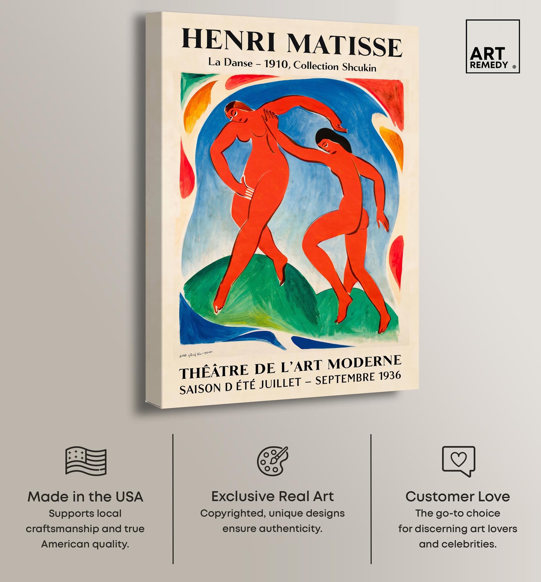 Art Remedy Dance by Henri Matisse Leinwand-Kunst-Sammler-Poster, Galerieverpackung, 25,4 x 38,1 cm