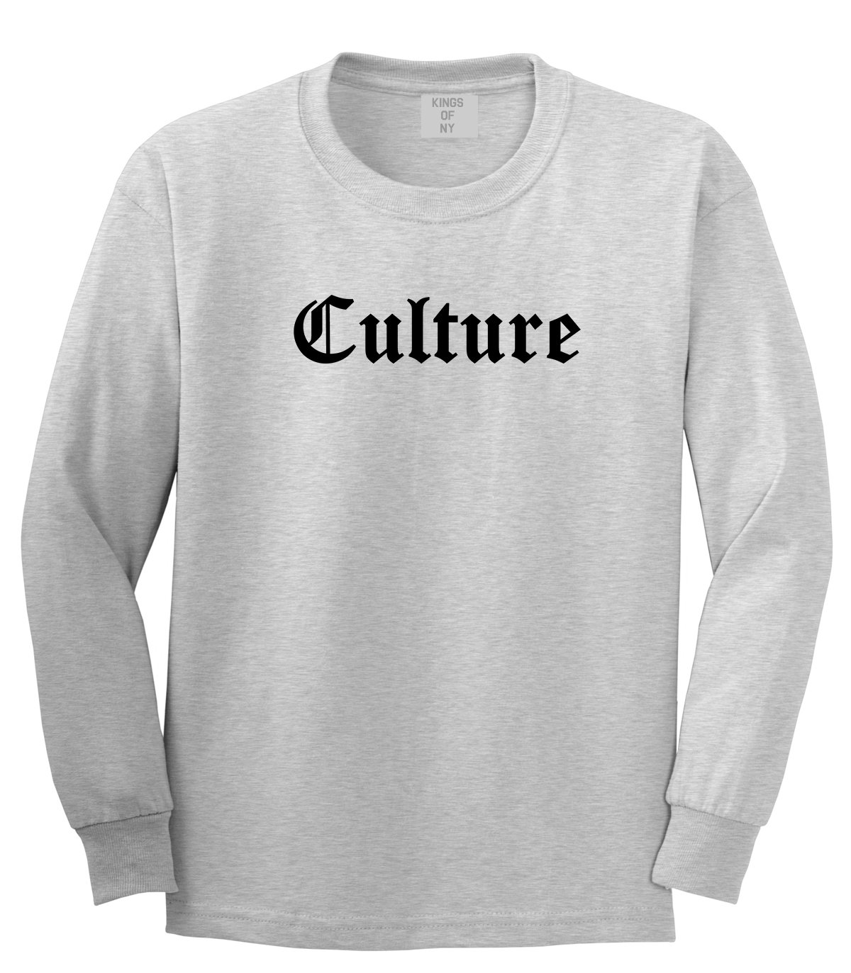 Amazon.com: Kings Of NY Culture Gothic Font Long Sleeve T-Shirt