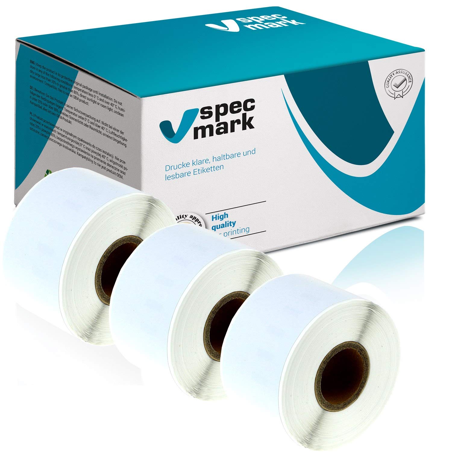 specmark Etiketten kompatibel mit DYMO 99018 38mm x 190mm S0722470 110 Stück - Bild 26 von 40