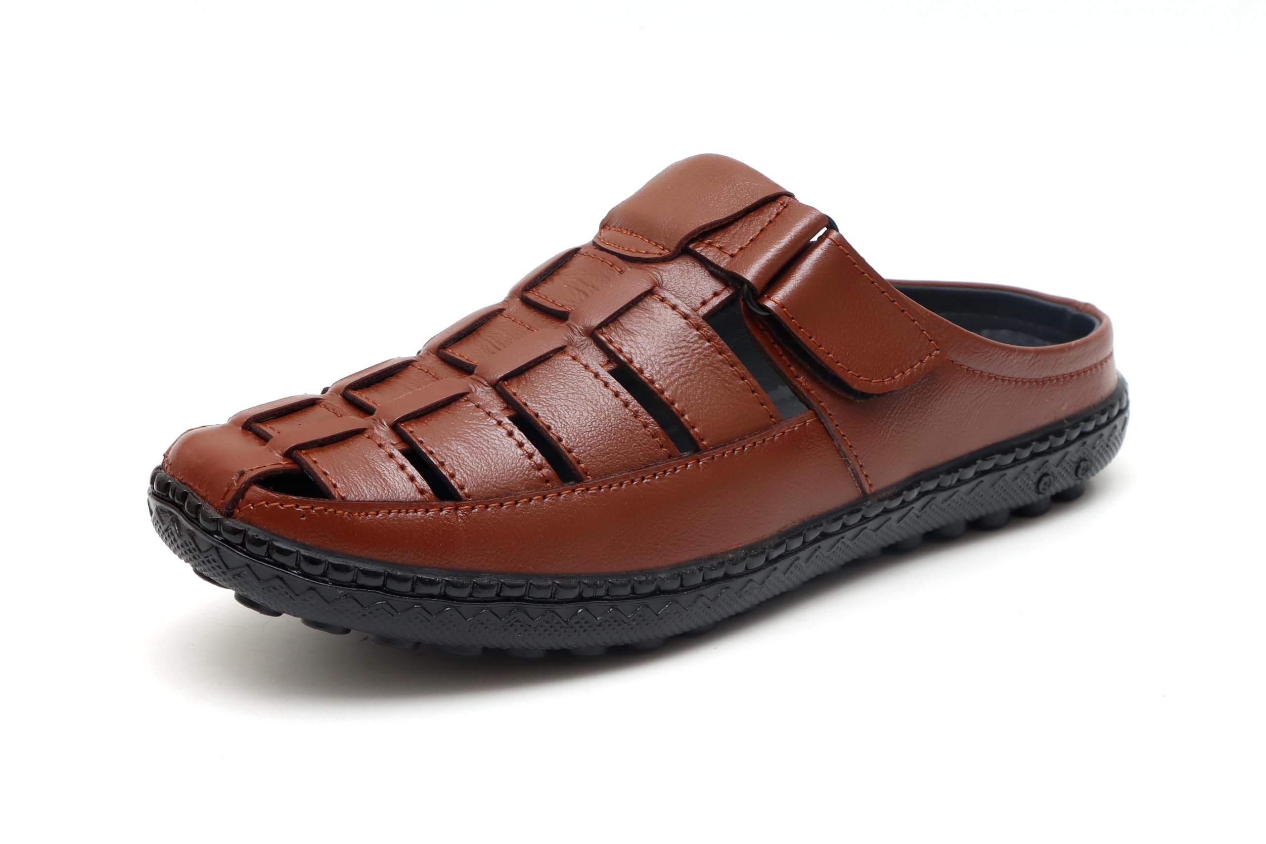 ARAMISH Tan Genuine Leather Stylish Backless Sandals for Men - 5 UK (B0D8LFMT8D) Amazon Price History, Amazon Price Tracker