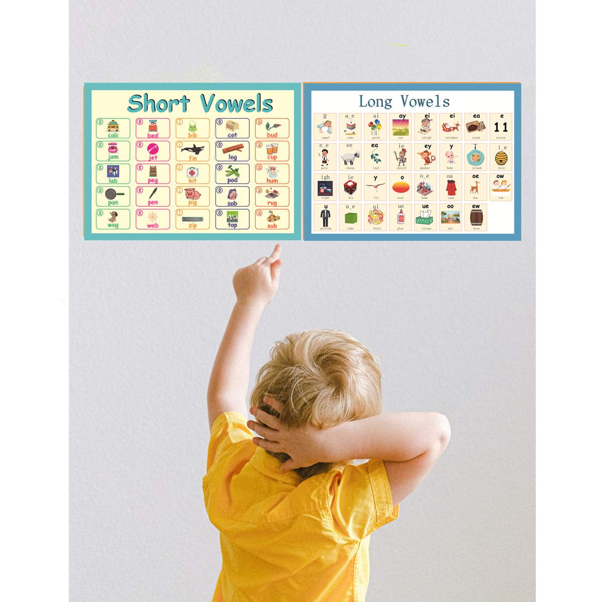 Buy 2Pcs/Set Classroom Phonics Bulletin Board Sets for Kindergarten