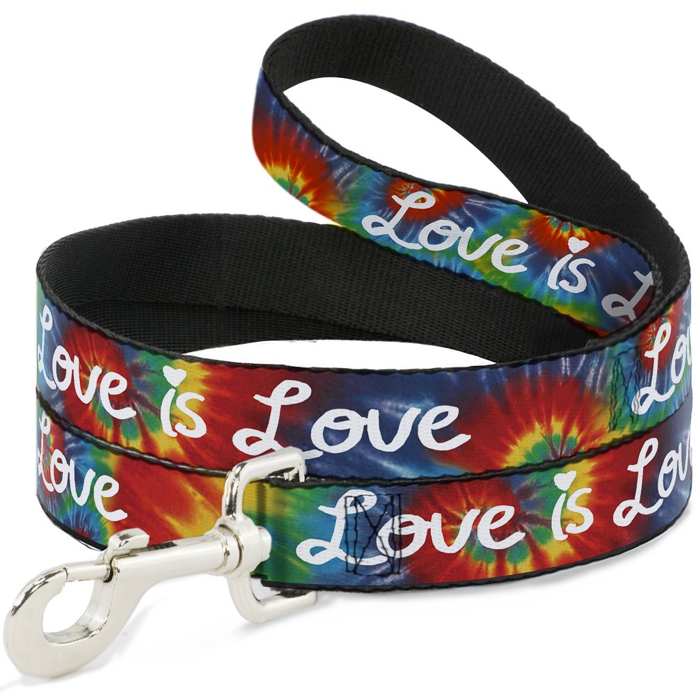 Laisse pour chien Buckle-Down tie-dye blanc anti-torsion légère 1,2 m