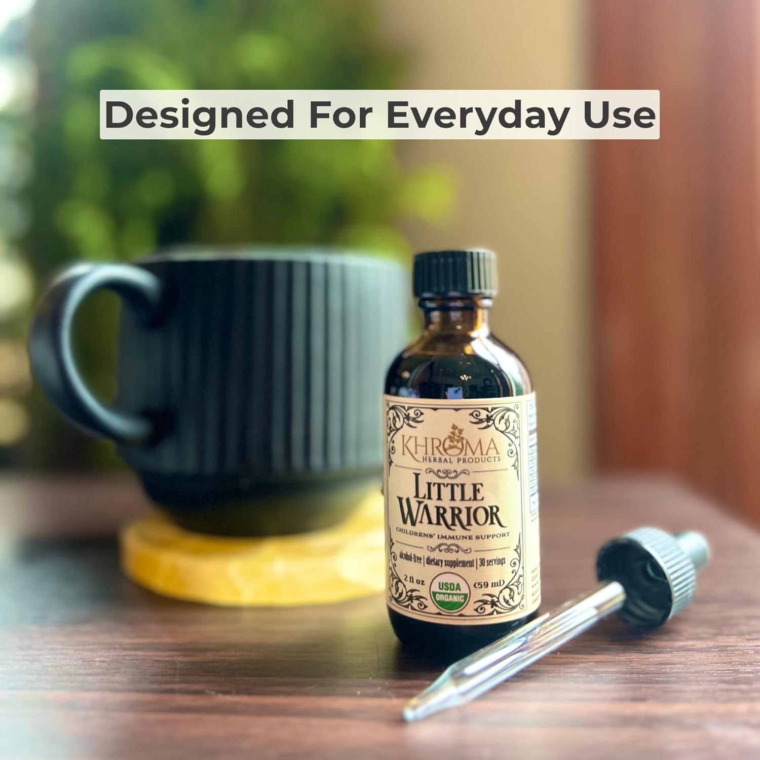 Little Warrior - Organic Children's Immunity Booster - 2 oz Delicious Liquid Supplement - by Khroma Herbs - Image 5