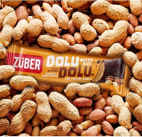 Züber Dolu Dolu Yer Fıstığı Ezmeli Meyve Bar 30Gr