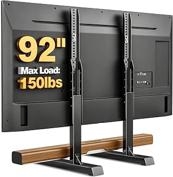 5Rcom Universal TV Leg, Table Top TV Stand for 35-92 Inch Flat & Curved TVs