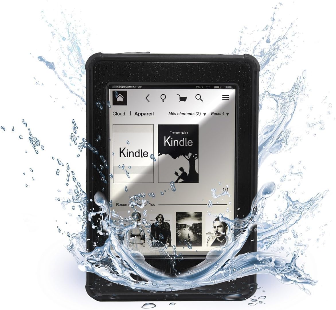 For Kindle Paperwhite Case, Waterproof Case for Sports Dust Shock Proof Durable Full Sealed Protection with Touched Transparent Screen Protector 6 Inch eBook Reader