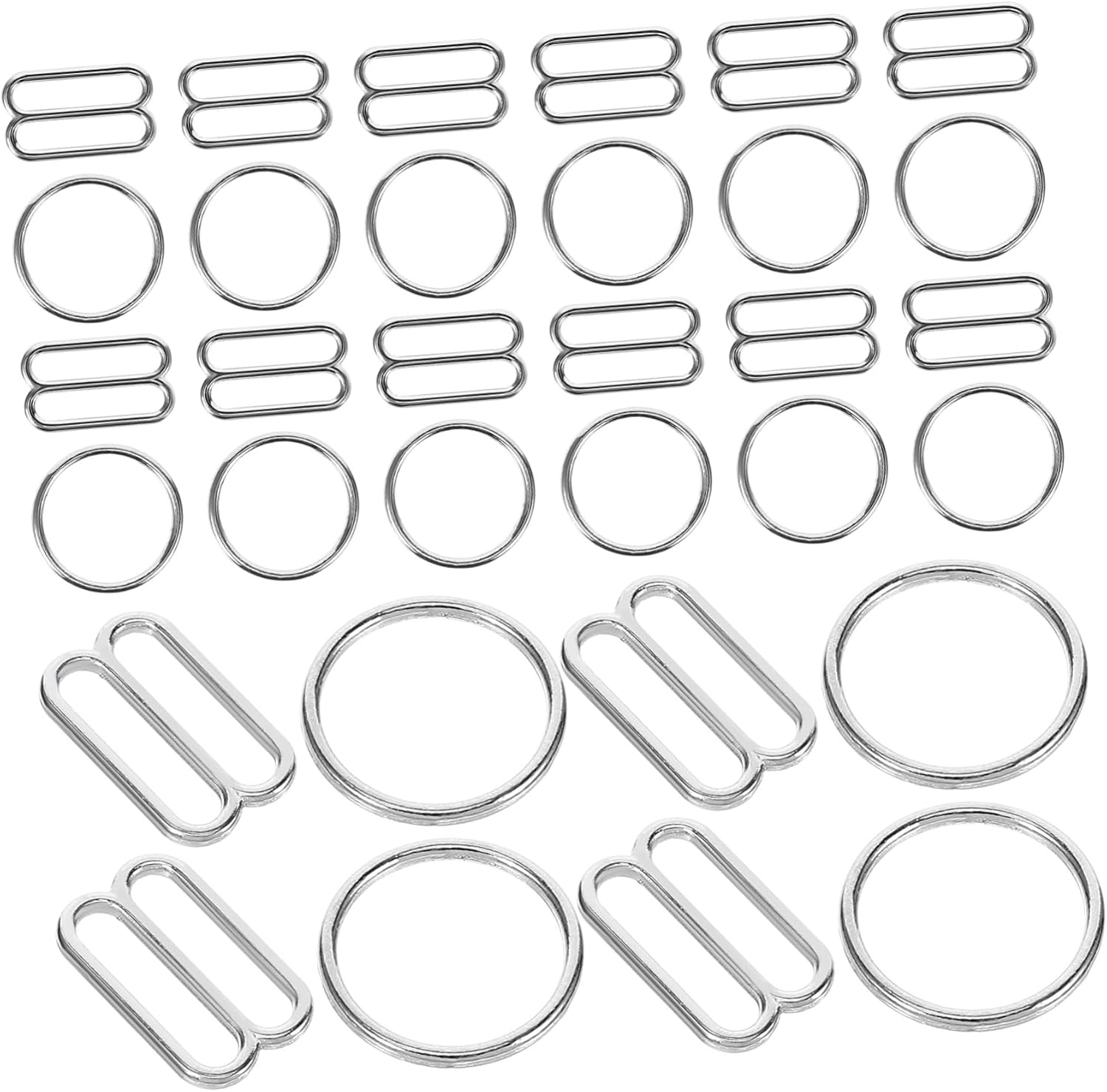 FOMIYES 20Pairs Strap Hooks Clips for Swimsuits and Garment Projects Durable Fasteners for Clothing Underwear and Accessories