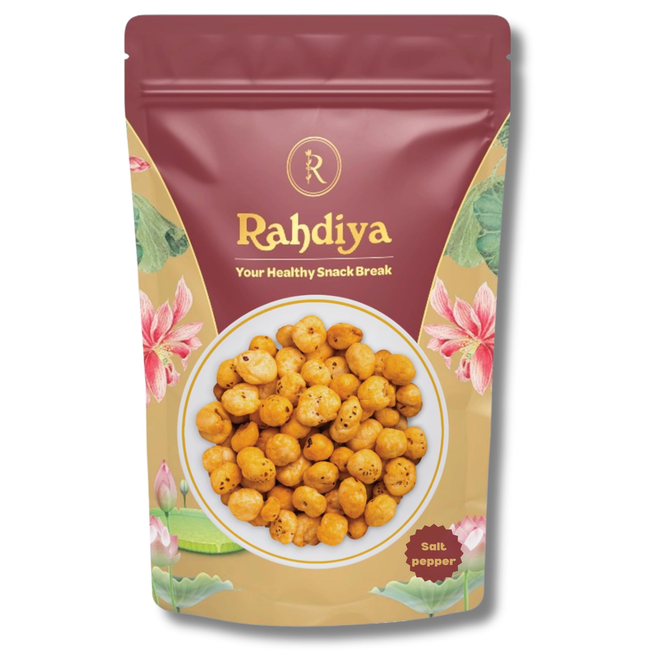 Rahdiya Salt-Pepper Makhana | Roasted & Flavored Foxnuts 65g | Roasted Tasty Snacks, Ready to eat | 100% Veg., Gluten free products, No Cholesterol, No Trans-Fat (B0D22W654G) Amazon Price History, Amazon Price Tracker
