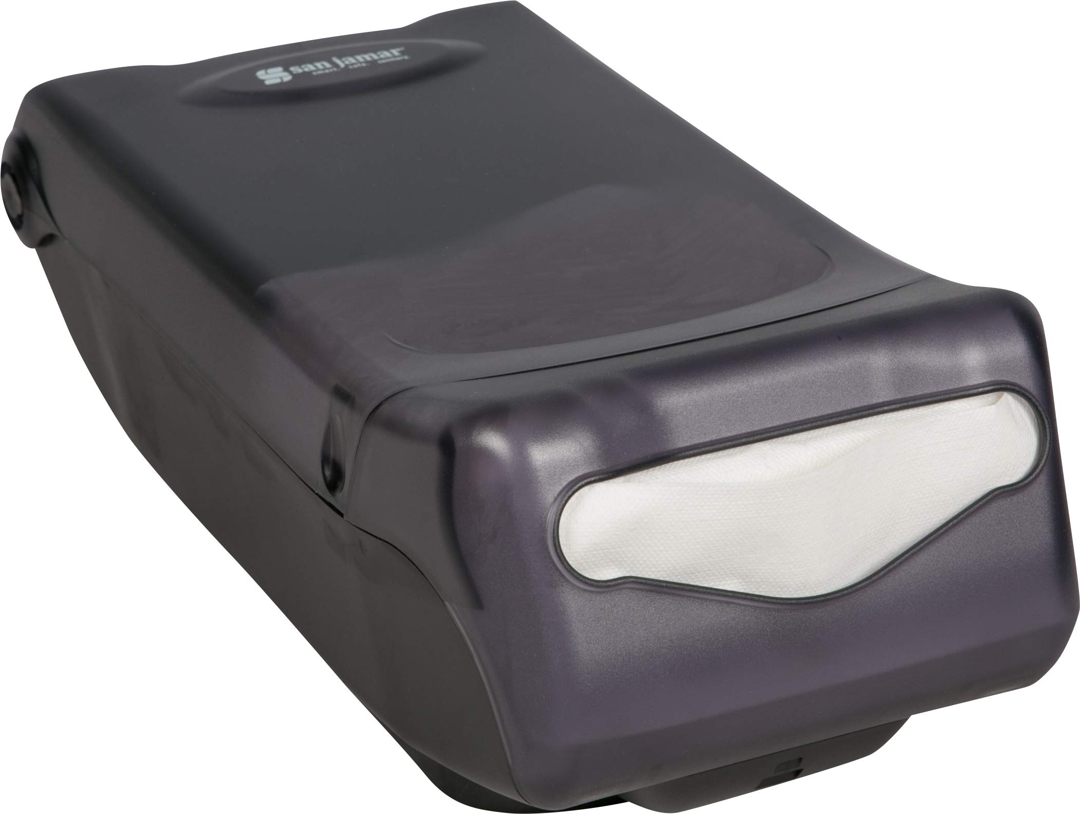 San Jamar h5000tbk Venue encimera servilleta dispensador, colector, cara, 450 de control + capacidad, 149 mm H x 203 mm W x 400 mm D, color negro perla