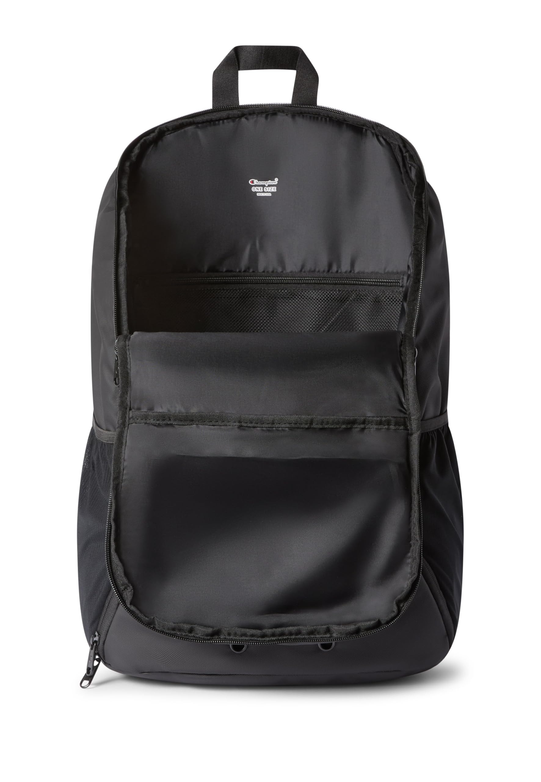 Champion Mochila grande unisex (paquete de 1), Negro, Talla única