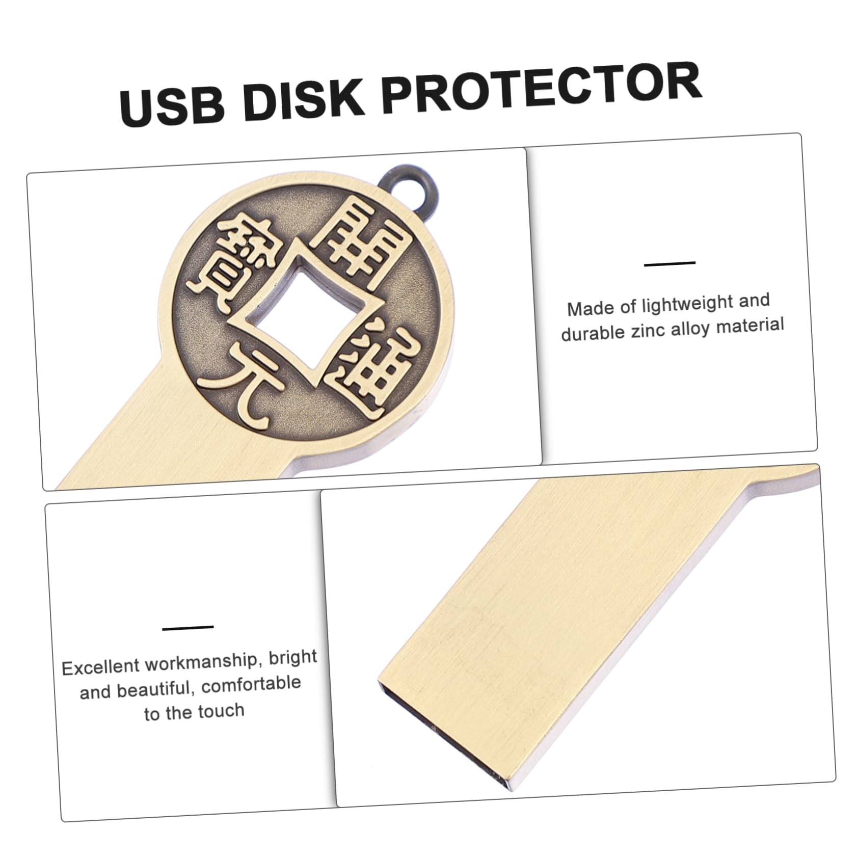 Amazon.co.jp: QUMIIRITY 3個 レトロ銅コインusbケース 鍵 まばたき 場合 ウルトラ ために 閃光 カバー ブロンズ Usb  の金属シェル Uシェル 亜鉛合金 : パソコン・周辺機器