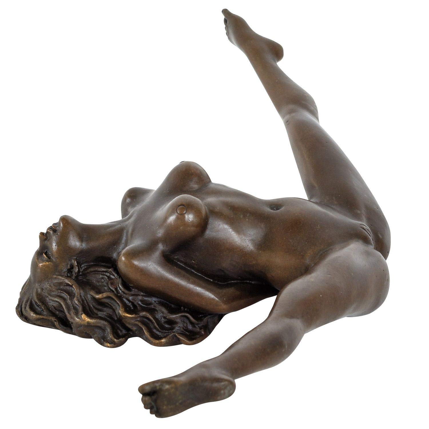 Statue Bronze Femme érotisme Art Sculpture Antique 31cm Aubaho