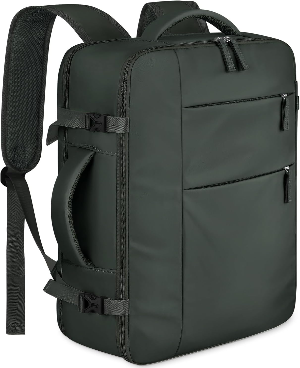 Capolo Travel Backpack for Women Men Waterproof Laptop Backpack Airlines Approved Carry On Backpack Bag Computer Bookbag for Business, Work, Traveling Fits 17 Inch Laptop(Green)
