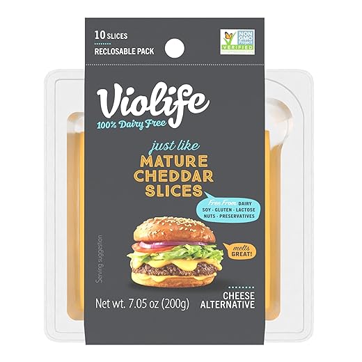 Violife, Mature Cheddar Style Slices, 7.05 Ounce