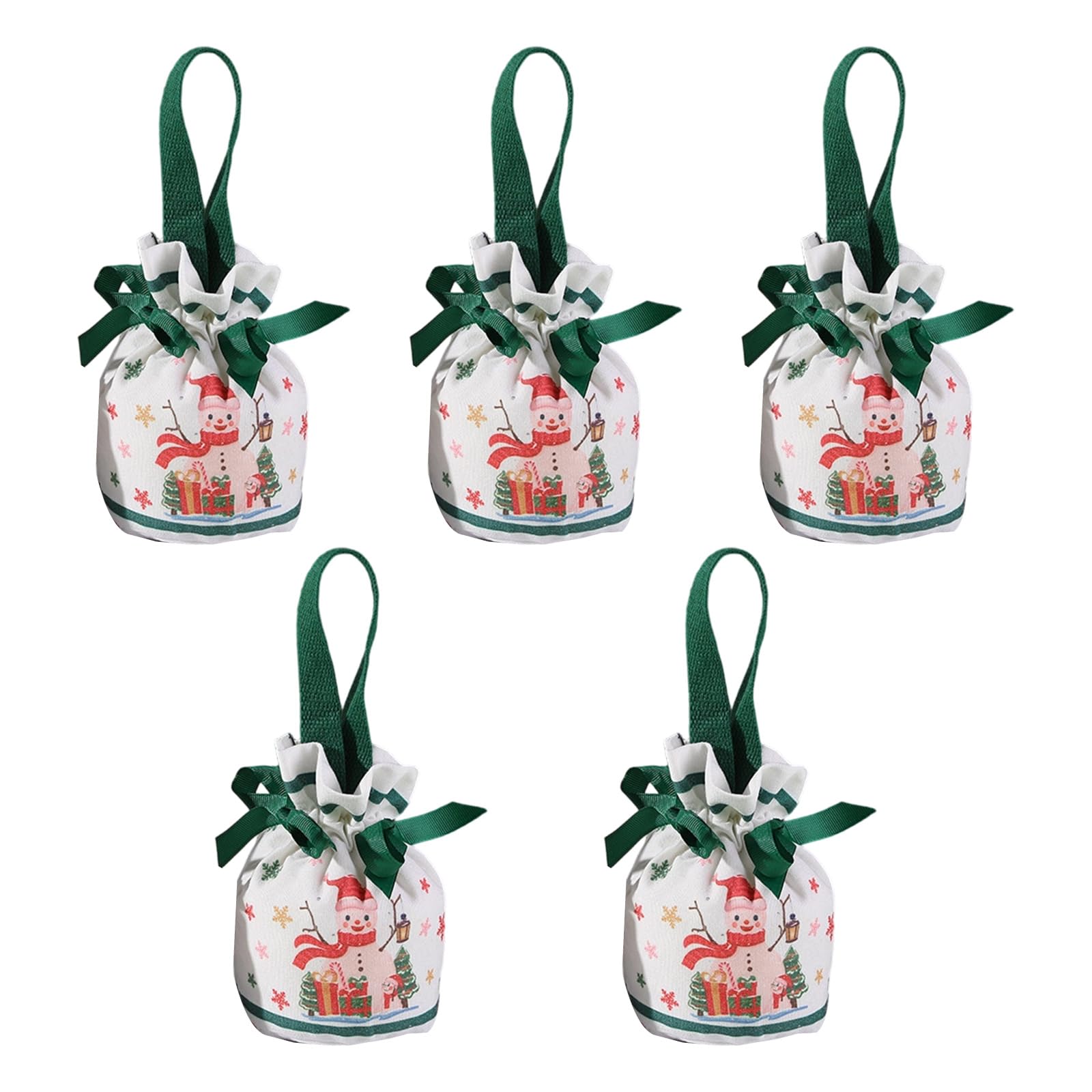 KAQNTUD Reusable Fabric Storage Bag with Drawstring for Christmas Decorations and Gift Organisation. Decorative Christmas Items Holiday Party Gift Organisers