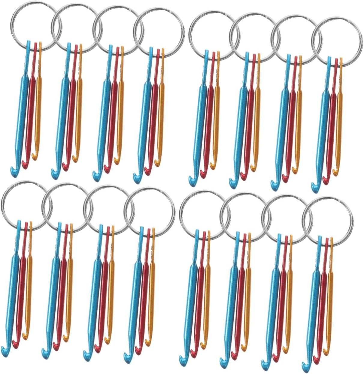 ARTIBETTER 20pcs Portable Crochet Hooks Lightweight Knitting Tools for Yarn Weaving for Knitting Shoes Hats Gloves and More