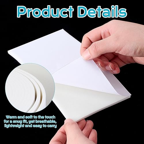 Miniatura 10 de Buryeah Espuma de 14 pulgadas x 5 pulgadas x 36 pies, espuma médica con relleno de espuma adhesiva en la parte trasera para áreas lesionadas, cojín