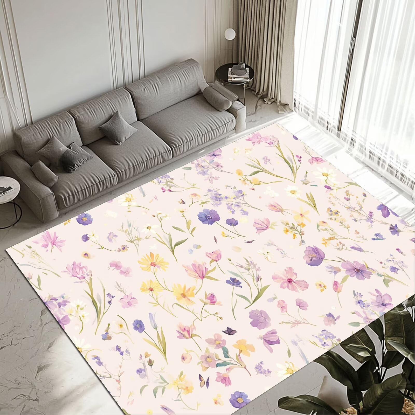 Tapis imperméable carpet antidérapant 100x200cm anti-tache pour couloir et manger