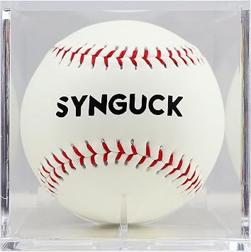 SYNGUCK 1/6 Pack Glow in The Dark Baseballs Light Up Baseball Official Size | Glow Balls for Night Games, Practice, Gifts for Kids,Boys, Girls & Fans