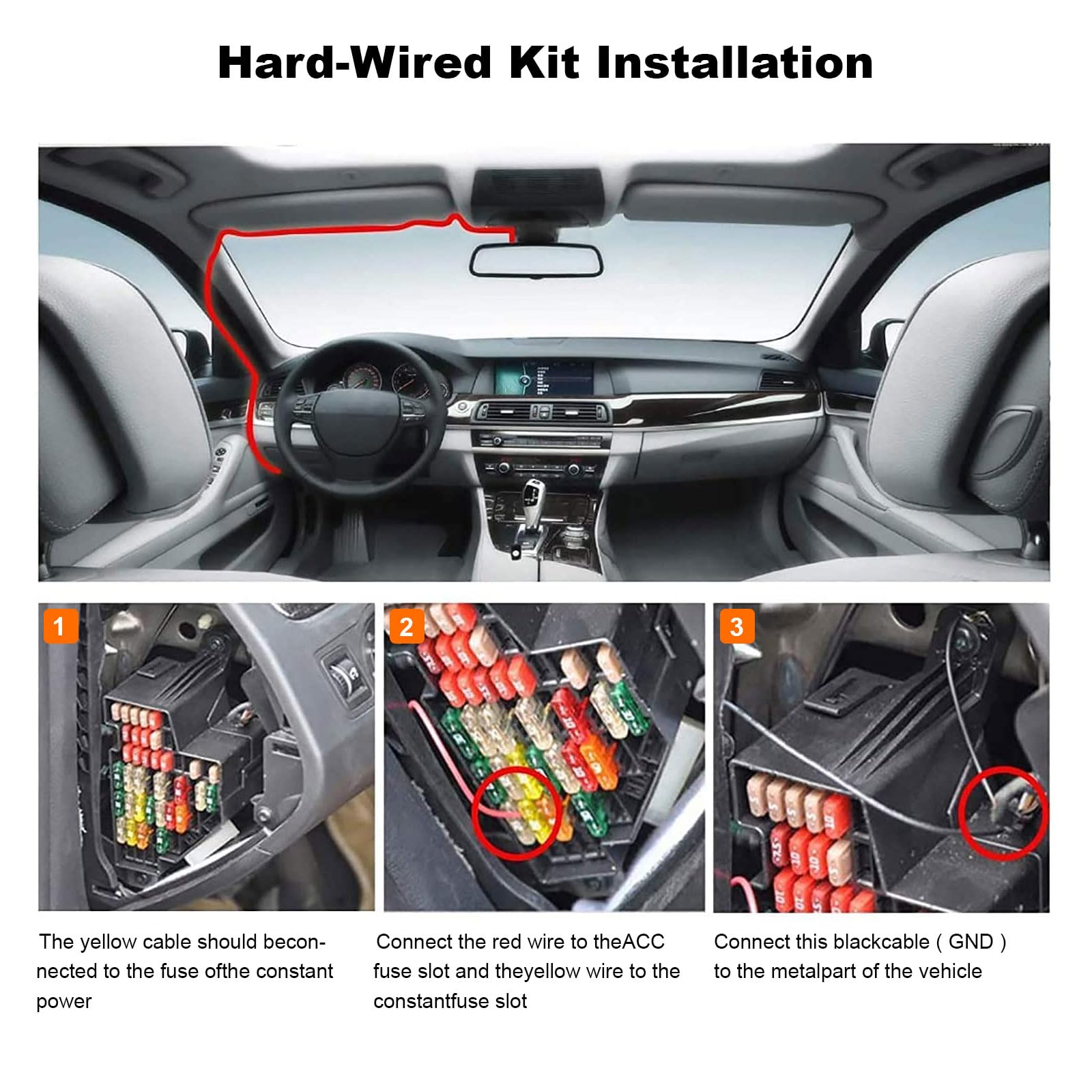 Kit Harewire para Dash Cam R39
