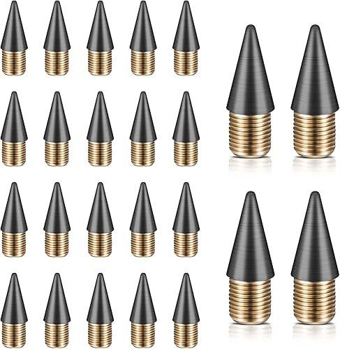 Miniatura 1 de 24 lápices eternos reemplazables para lápices infinitos reemplazables, punta de grafito reemplazable, punta de grafito de metal, sin tinta, lápices