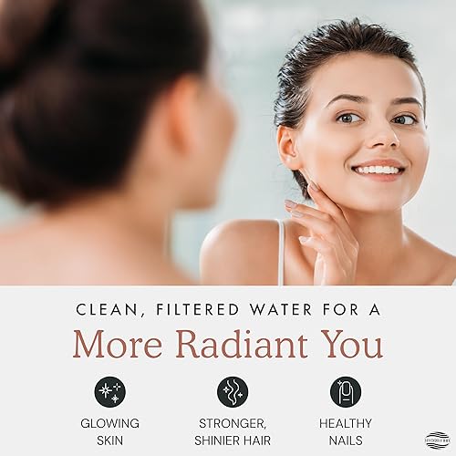 Miniatura 4 de Cabezal de ducha filtrado para agua dura  Reduce el cloro y los metales pesados para mejorar la salud de la piel y el cabello  Cabezal de ducha