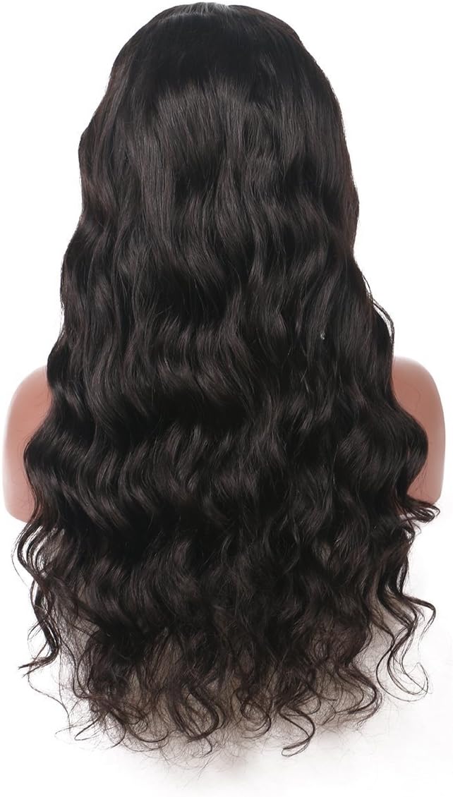 RHAH Hair Glue Less Lace Front Human Hair Wigs 8A Grade Brazilian Virgin Body Wave Wig