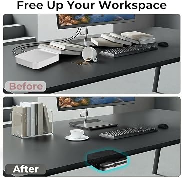 Mac Mini Mount M1 M2 M2 Pro 2011-2023専用 壁およびデスク下取り付け、モニターアームとVESAマウントに取り付け モニターの後ろ 75×75 100×100、wr ケーブルタイ、メタルブラケット、省スペース設計