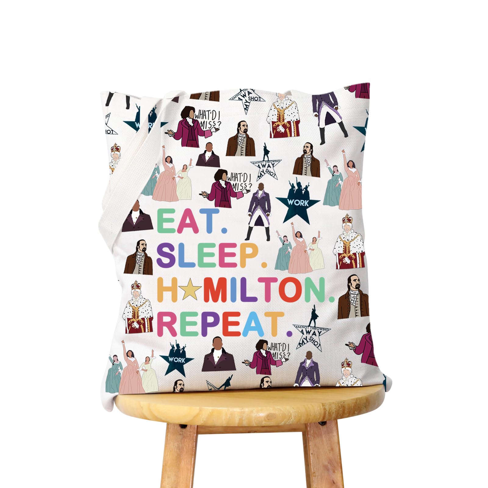 WCGXKO Musical Lover Gift Musical Character Zipper Pouch Makeup Bag (SLEEP HATote)