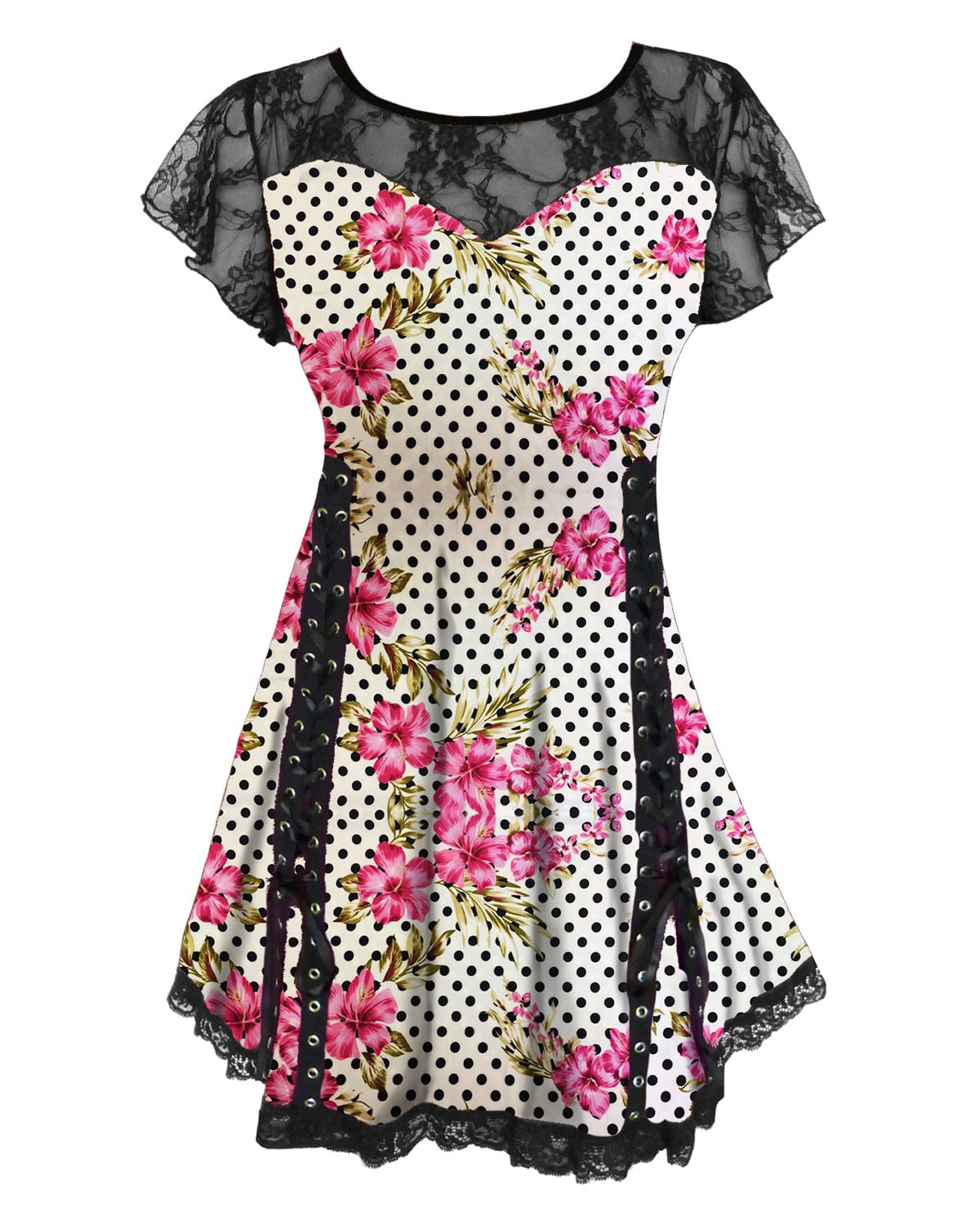 Dare to WearVictorian Gothic Boho Women's Plus Size Roxann Corset Top