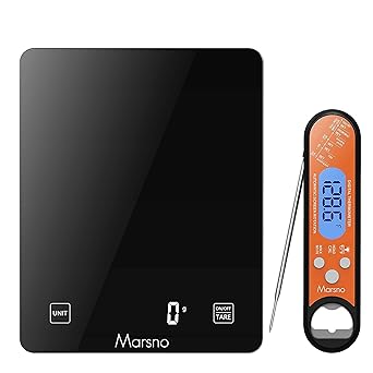 Review Bundle – Marnso Digital Meat Thermometer and 22lbs Kitchen Food Scale Weight Grams and Oz Review Bundle – Marnso Digital Meat Thermometer and 22lbs Kitchen Food Scale Weight Grams and Oz