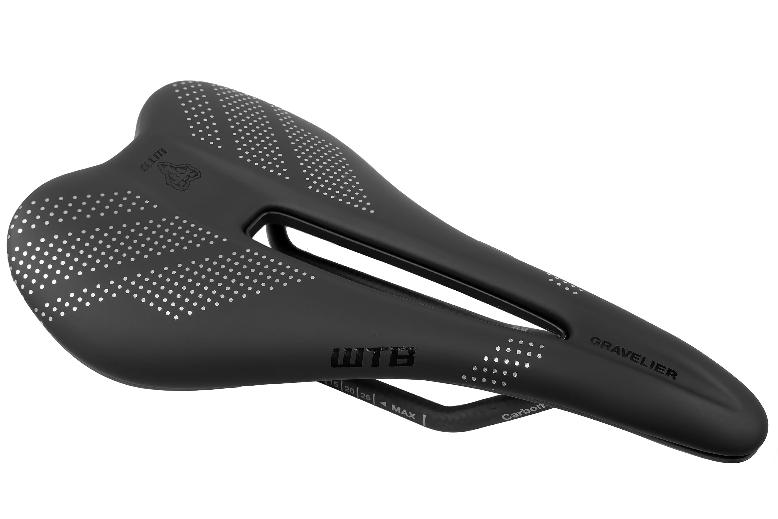 WTBGravelier Bike Saddle – 246x140mm, Flexible Base with Fusion Form Technology, Perineal Relief Cutout for Gravel and Endurance Rides – Integrated Tool Mount