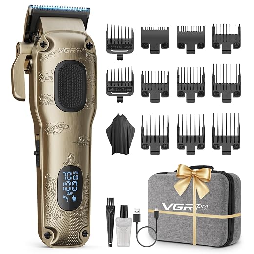 VGRPRO Hair Clippers for Men Professional, Cordless & Corded Barber Clipper