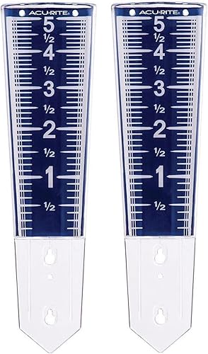 AcuRite Lluvia de aumento 00850W4 (paquete de 2) con tornillos de montaje