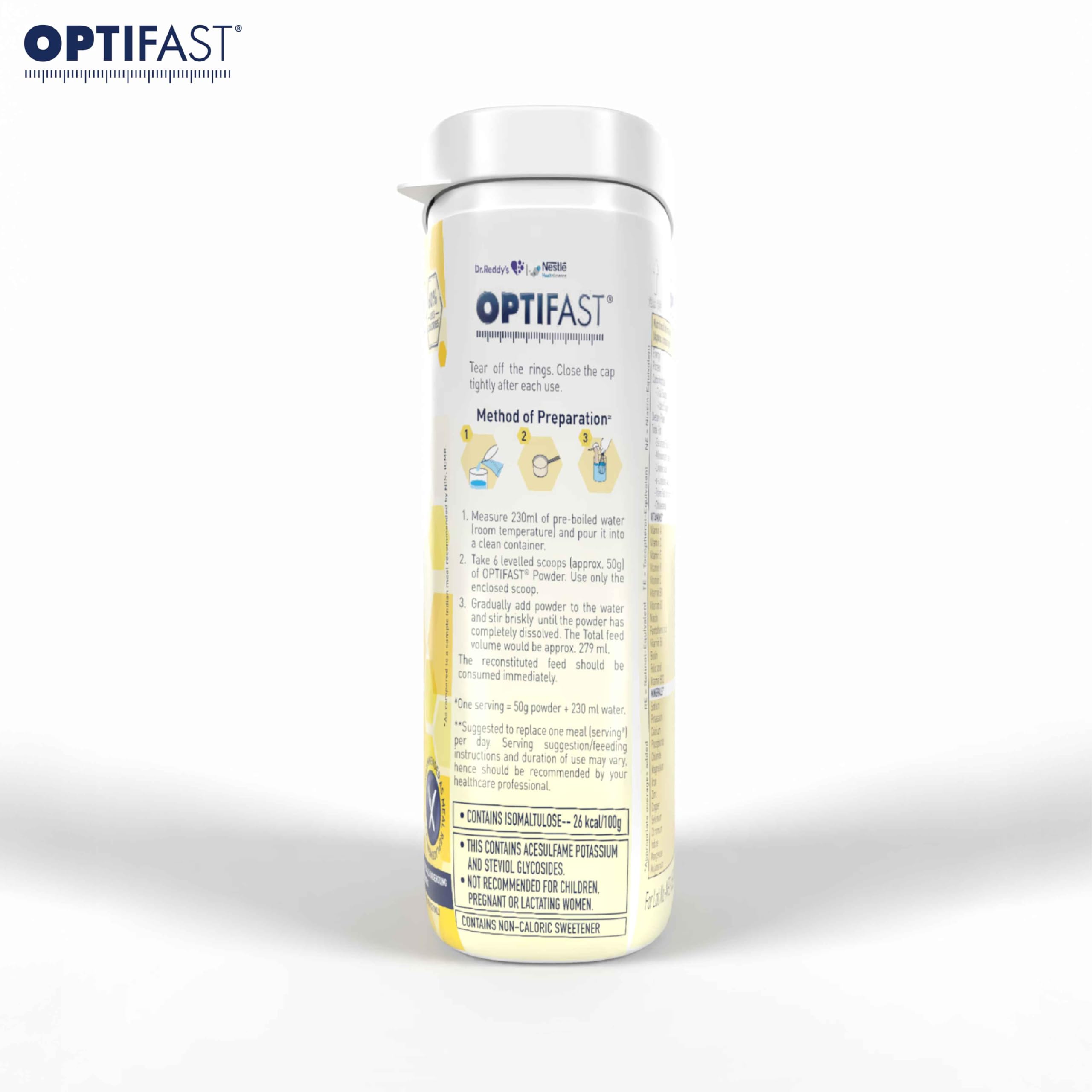 Nestlé Optifast Weight Management Shake | Vanilla Flavour | Scientifically Designed Weight Loss Diet | Meal Replacement Shake for Weight Loss | 400 G Jar 1