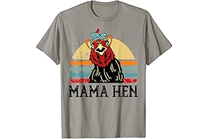 Funny Mama Hen Back Again Women Mother Day Chicken T-Shirt Farm Mom Shirt