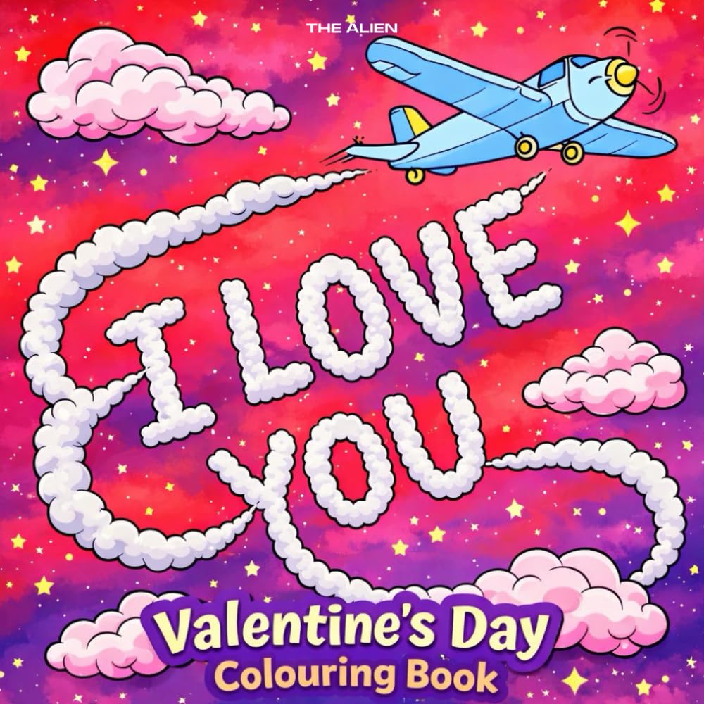 Valentine's Day Adult Colouring Book