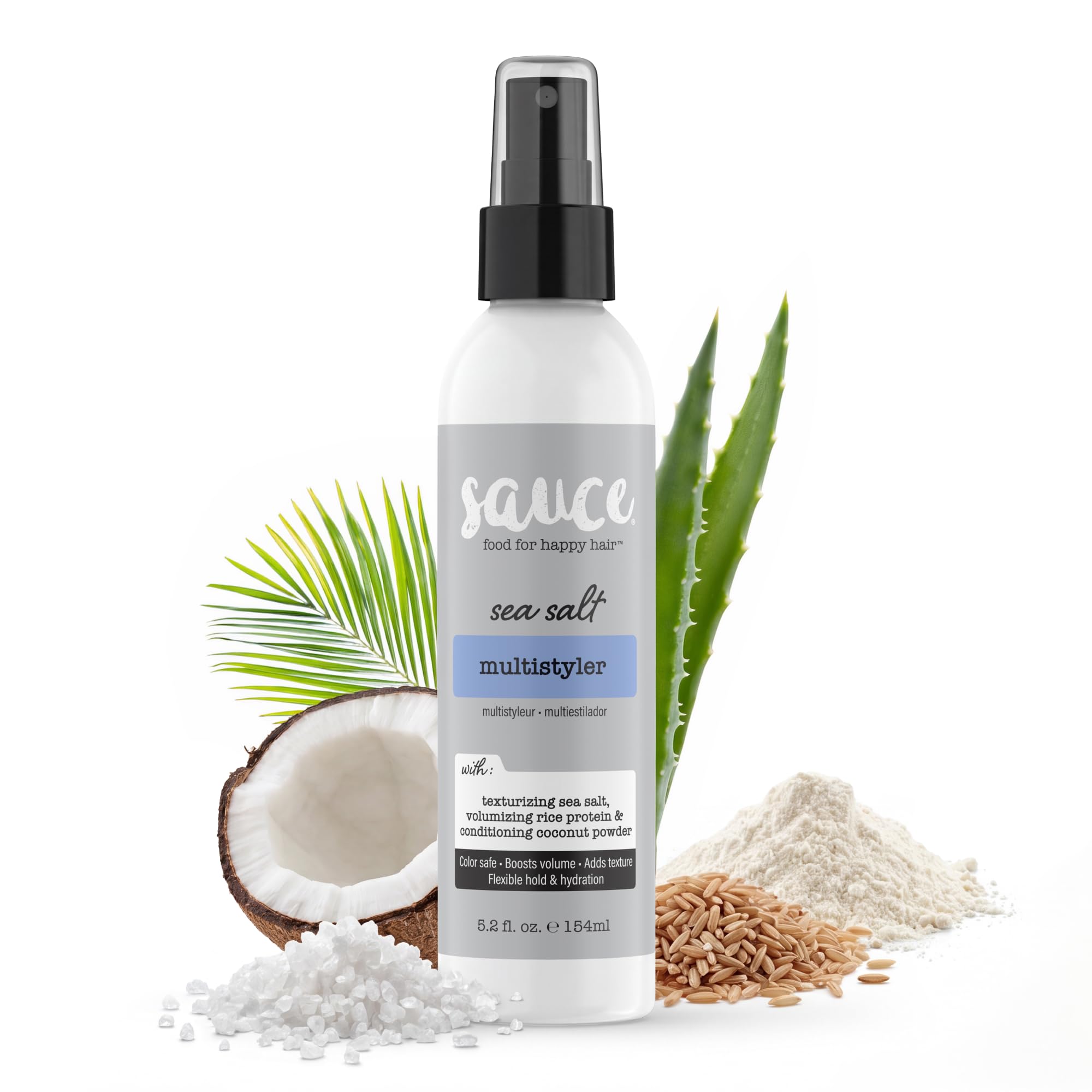 SAUCE Sea Salt Hair Spray, Texture & Volume Multi-Styler, 5 Fl Oz