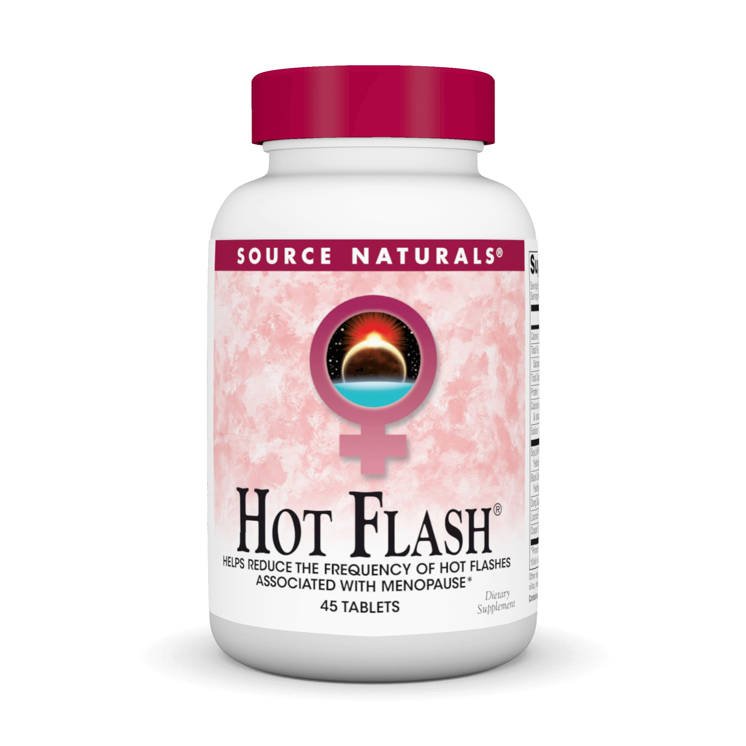 Source Naturals Hot Flash - Helps Reduce The Frequency of Hot Flashes Associated with Menopause, Non-GMO Soy - 45 Tablets