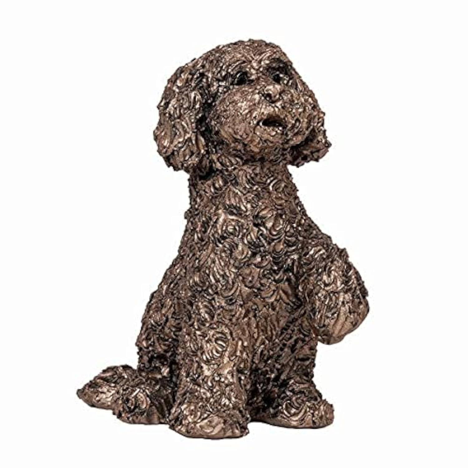 Frith Sculpture Bronze Cockapoo Begging Dog Cold Cast Miniature Ornament - Bella
