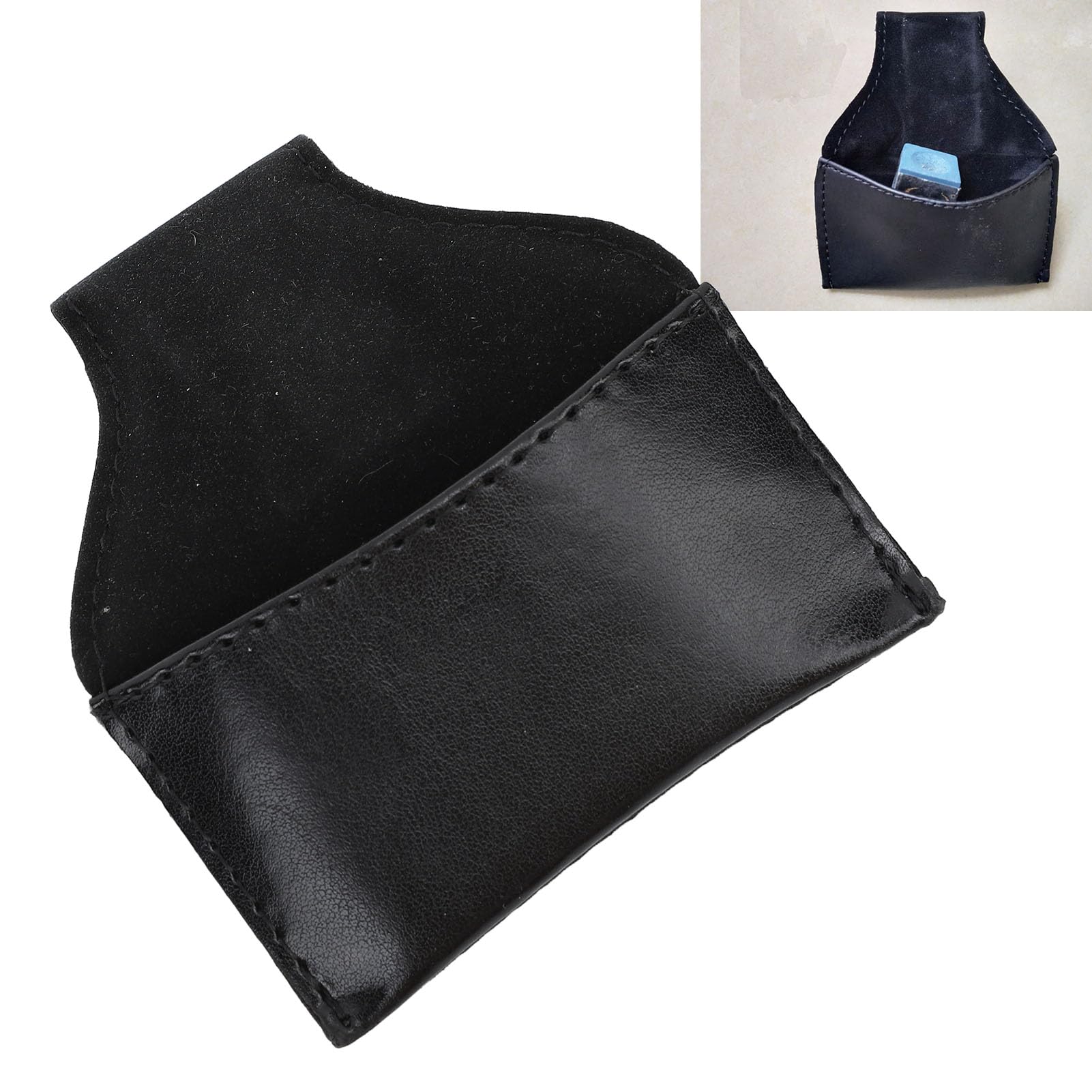 Fukamou Sac à Craies Pour Queues De Billard, Pochette à Craies Pour Billard | Porte-Craie En PU Pour Bâton De Billard, Sac Magnétique - Fournitures De