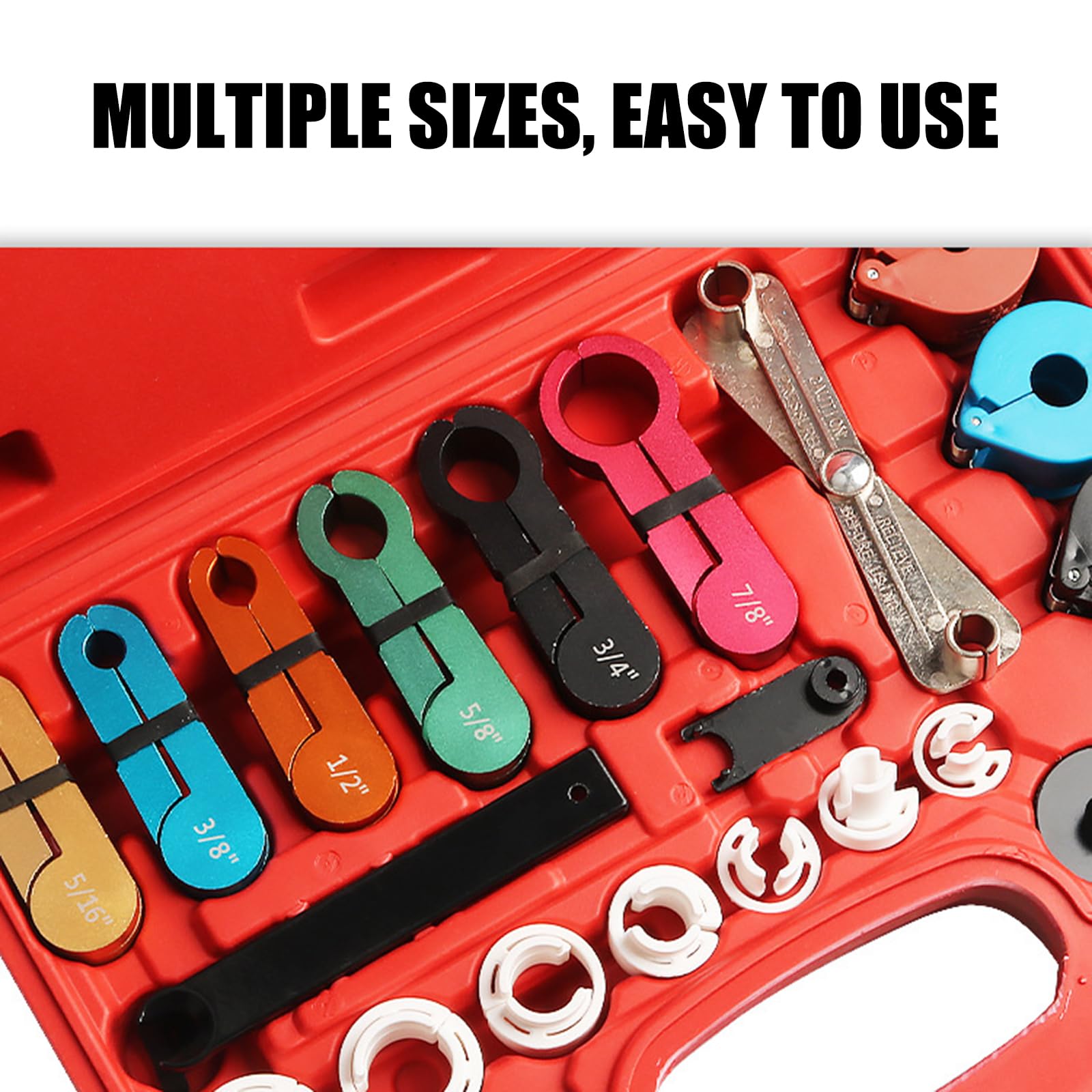 Premium 24Pcs Auto HVAC Sistemi Service Tool Set Manico Ergonomico Disconnessione Rapida per la Linea Olio di Rimozione Linea Olio Scollegamento