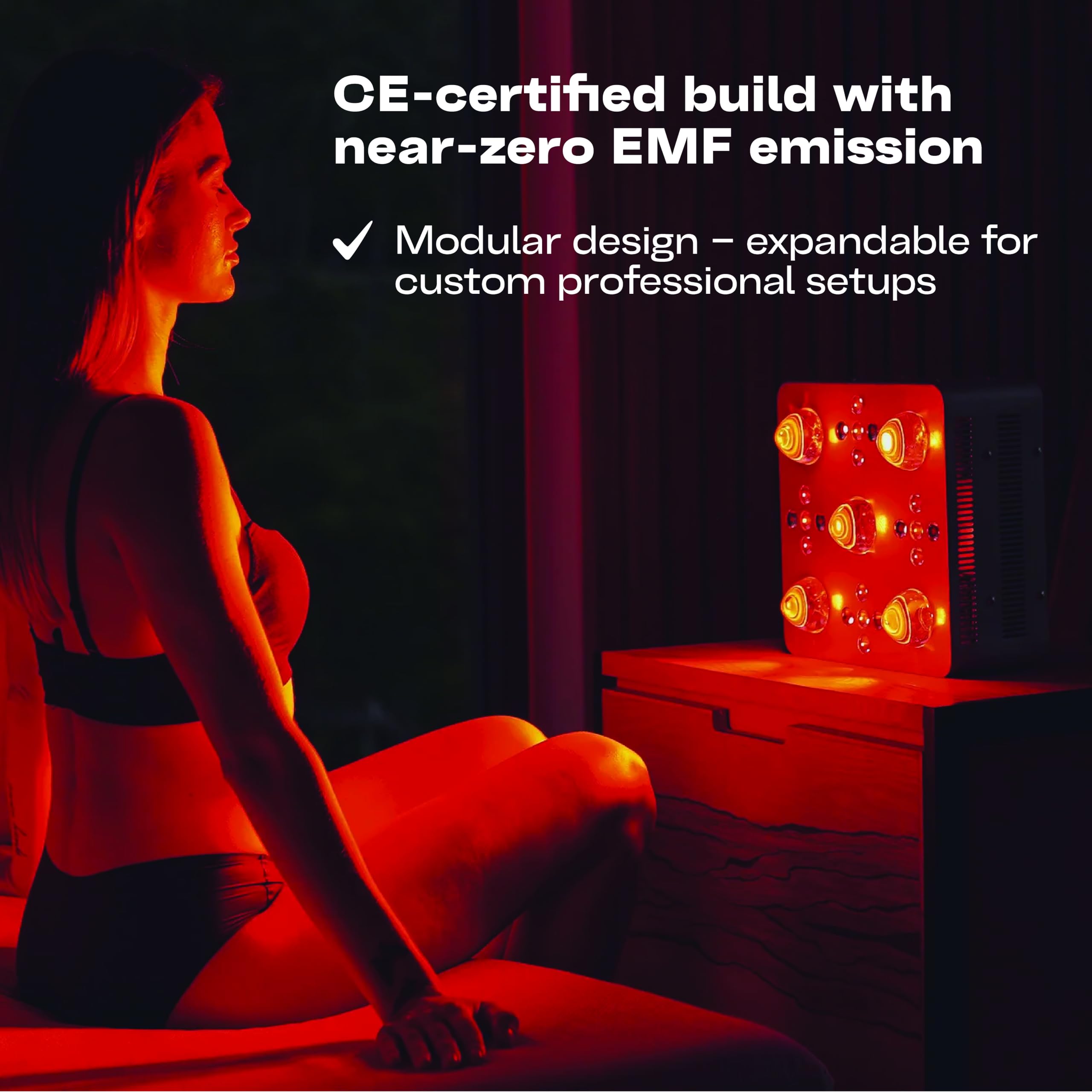 EMR-TEK Firestorm Pro | Red Light Therapy for Face & Body | High