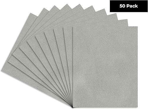 Miniatura 4 de Poster Palooza Tablero de respaldo de textura de gamuza gris claro de 8 x 10 pulgadas, tablero de fotos sin cortar (10 hojas)