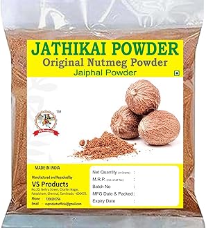 VS Products Jathikai Powder, 25g, Nutmeg, Jaifal, Jathikka, Jajikaya Powder (pack of 1 x 25g)