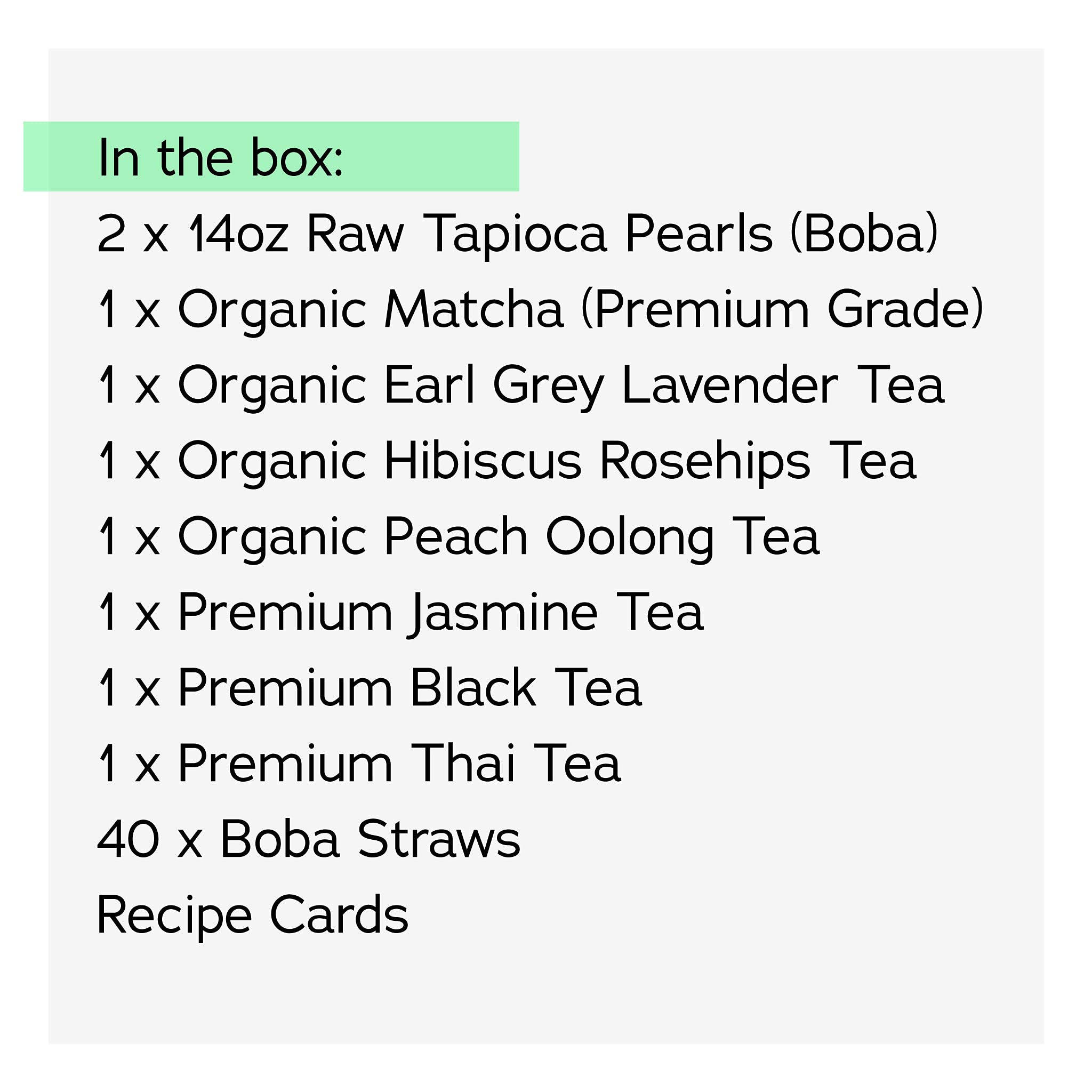 Ultimate Locca Premium Boba Tea Kit 56+ Drinks DIY Bubble Tea Kit