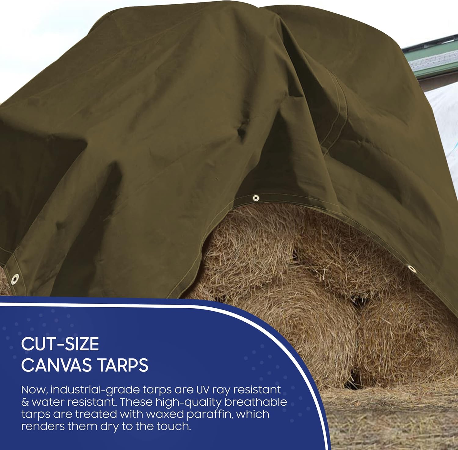 Buy Tarps Now Canvas Tarp with Brass Grommets Heavy Duty Tarp and